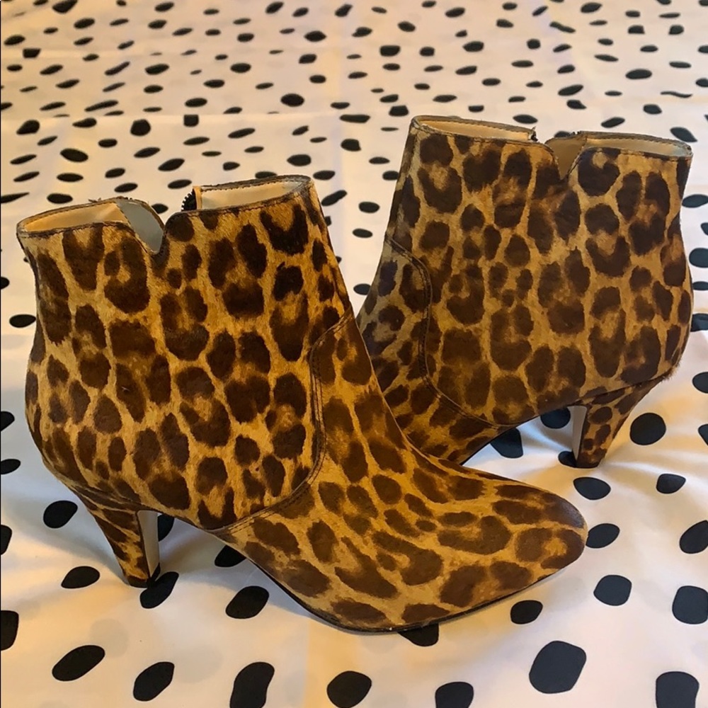 INC Leopard Hannah Booties